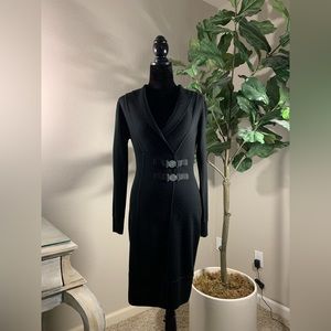 Andrew Marc black knit dress